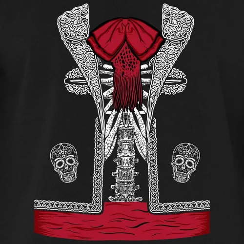 Vista 3 de shop4ever Disfraz de esqueleto de mariachi del Día de los Muertos, camisa de manga larga