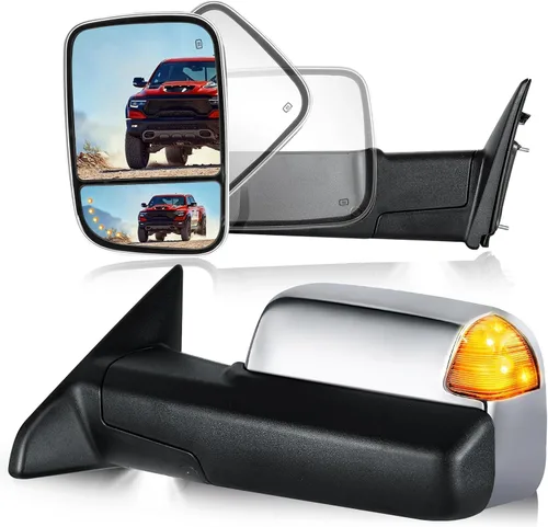 Vista 8 de Espejos de remolque para Ram 1500 2009-2018, Ram 2500 3500 2010-2018 Negro
