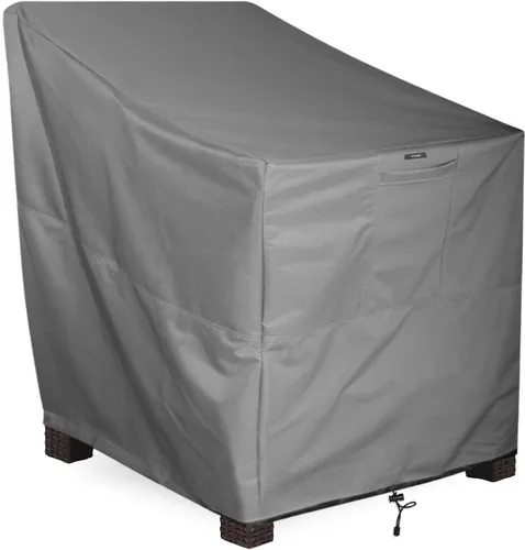 Vista 12 de Funda para silla de muebles de exterior de patio - Premium Heavy Duty - Gris