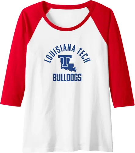 Vista 15 de Louisiana Tech Bulldogs Large One Color Raglan Baseball Tee