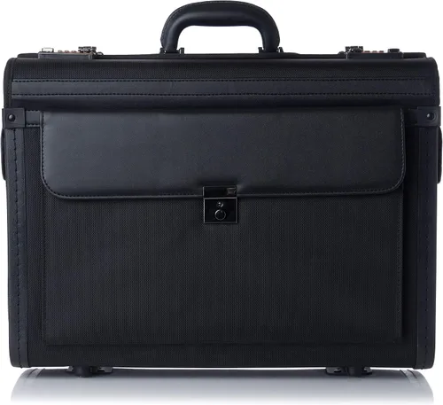 Vista 5 de Alpine Swiss Maletín para portátil con ruedas de 17" con ruedas Attache Abogados Case Legal Size Negro