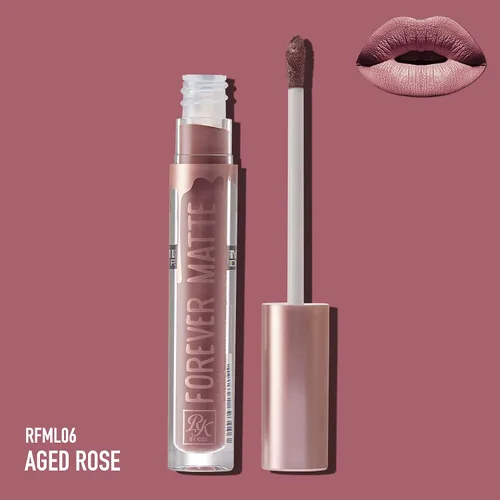 Vista 3 de Ruby Kisses Lápiz labial líquido Forever Matte - RFML06 (Aged Rose)