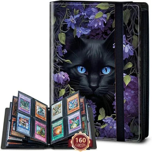 Vista 69 de Rossy Carpeta de tarjetas con 4 bolsillos, carpeta de tarjetas intercambiables, álbum de colección de tarjetas, para 160 tarjetas, carpeta