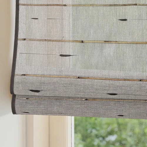 Vista 15 de Persianas Romanas de Bambú Inalámbricas, Persianas para Ventanas, Persianas de Madera Tejida Personalizadas para Ventanas Interiores, Puertas