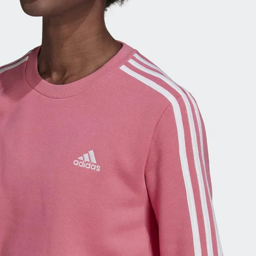 Vista 42 de adidas Sudadera Essentials de forro polar con 3 rayas para mujer