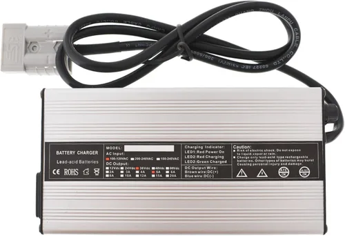 Vista 3 de munirater Cargador de batería para carrito de golf de 36V 5A con reemplazo de enchufe de estilo SB50 para 83-94