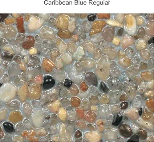 Vista 7 de Pool Patch Kit de reparación de guijarros para piscina, 3 libras, color azul caribeño regular