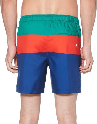 Vista 2 de Original Penguin Pantalones cortos de natación Volley con cintura elástica estándar para hombre