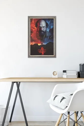 Vista 6 de Trends International Netflix Stranger Things: Season 4 - Póster de pared de una hoja Murray, 14.725 x 22.375 pulgadas, versión enmarcada de madera