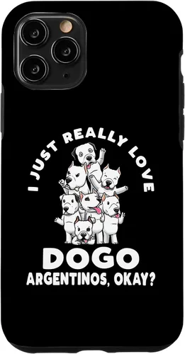Vista 10 de iPhone 15 Funny Dogo Argentino Dog Case