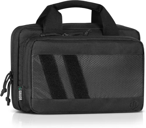 Vista 14 de Savior Equipment Specialist Series Tactical Double Scoped Handgun Firearm Case Pistol Bag For Outdoor Hunting Shooting Range, Lockable Compartment