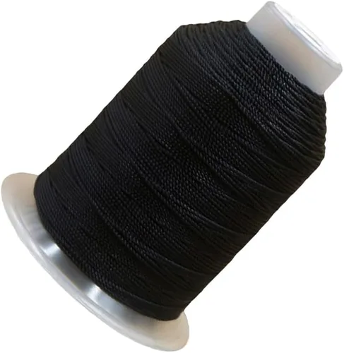Vista 4 de Cuerda de seda torcida de poliéster de 0.039 in, 240 yardas, hilo de 3 capas para manualidades, macramé, colgantes, joyas, pulseras de la amistad