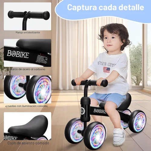 Vista 6 de Baby Balance Bike Toys for 12-36 Months Kids Toy Boy and Girls Gifts Toddler Best First Birthday Gift Children Walker No Pedal Infant 4 Wheels