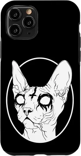 Vista 29 de Black Metal Sphynx Cat Pastel Goth and Death Metal Case for iPhone 17
