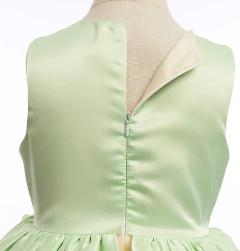 Vista 6 de Disfraz de princesa para niñas, fiesta de cumpleaños, vestido de hada para niñas, Halloween, cosplay, vestido de Tiana, vestido de fiesta de manga