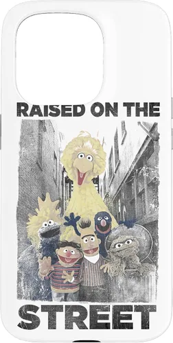 Vista 14 de Sesame Street Funda para iPhone 17 con texto en inglés "Raised on the Streets