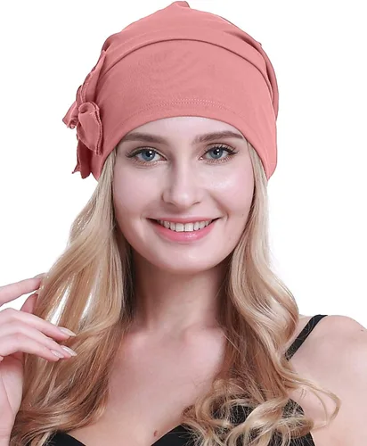 Vista 5 de osvyo Gorro de algodón con turbantes de quimioterapia para mujeres, con cáncer, pérdida de cabello