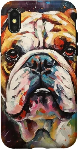 Vista 5 de Funda para iPhone 14 Pro Max English Bulldog Pet Paw Men Women Dog Lover