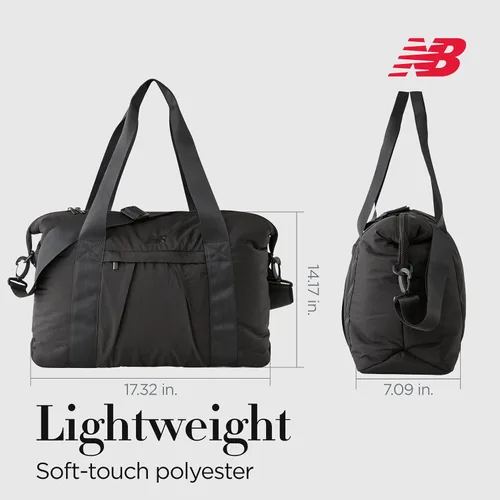 Vista 5 de Concept One New Balance - Bolsa de viaje mediana para mujer con asas de transporte y correa para el hombro