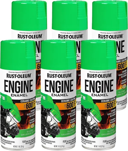 Vista 7 de Rust-Oleum 366428-6PK - Pintura en aerosol de esmalte para motor, 11 onzas, aluminio, (paquete de 6)