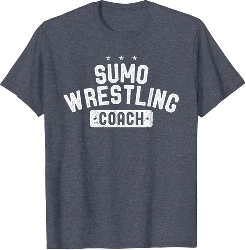 Vista 90 de Camiseta vintage de lucha libre Sumo Entrenador de lucha libre, Negro, S