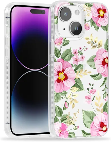 Vista 40 de SCORPIFY Funda para iPhone 14 Pro Max con diseño iridiscente de mariposa azul, bonita funda transparente para mujeres y niñas