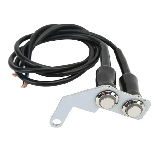 Vista 5 de Interruptor LED universal para faros delanteros de motocicleta con luz antiniebla de acero inoxidable, botón de interruptor de encendido y apagado