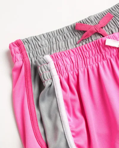 Vista 2 de Reebok Girls' Active Shorts Lightweight Athletic Mesh Gym Shorts (2 Pack)