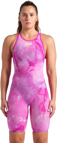 Vista 9 de Arena Women's Open-Back Powerskin Carbon Air2 Kneeskin Racing Suit Negro/Negro/Oro