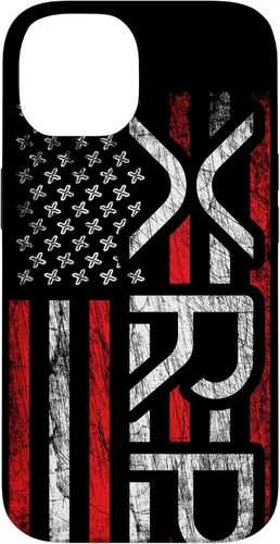 Vista 4 de iPhone 16 XRP Crypto - XRP criptomoneda - Bandera americana - Funda XRP