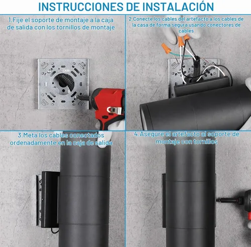 Vista 7 de LEONLITE Paquete de 2 lámparas de pared LED de 12 pulgadas 5CCT para 5 ct.
