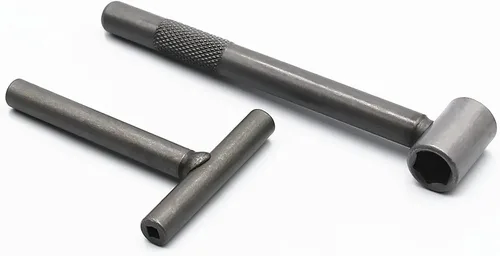 Vista 5 de Llave de reparación de tornillo de válvula de motor de válvula de scooter de motocicleta, herramienta de ajuste de agujero hexagonal cuadrado