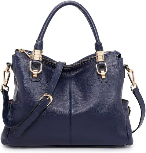 Vista 21 de Kattee Cartera bandolera estilo urbano de cuero para mujer