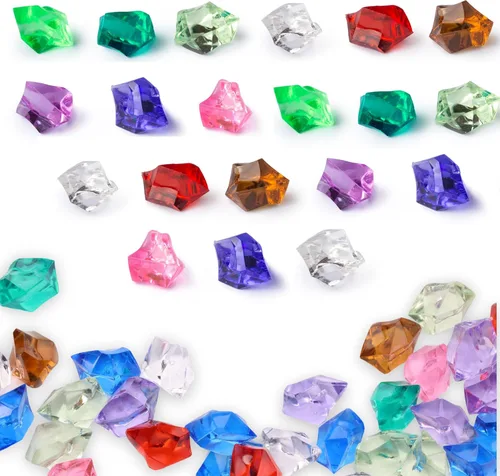 Vista 12 de Entervending Gemas acrílicas - Paquete de 21.16 oz de joyas falsas, Plástico
