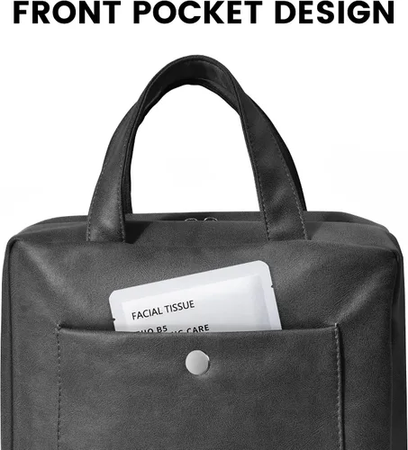 Vista 7 de JOMOLA Neceser colgante para hombres y mujeres, bolsa de maquillaje de viaje resistente al agua, bolsa organizadora de artículos de tocador de viaje