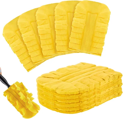 Vista 27 de Zubebe 3 piezas de repuesto de plumero de forro polar reutilizables, plumeros planos de plumas, almohadillas de limpieza lavables para múltiples