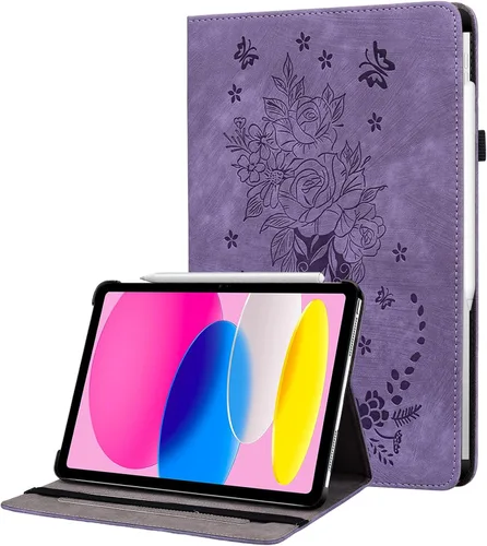 Vista 31 de Funda para iPad Air 3ª Generación 2019/iPad Pro 10.5 Pulgadas 2017, Cubierta de Cuero PU Plegable Multi-Ángulo con Auto Despertar/Dormir y Soporte