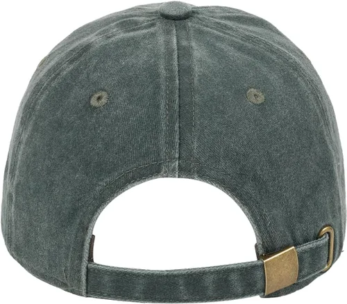 Vista 4 de HH HOFNEN Gorra de béisbol de algodón de sarga lavada y desgastada, vintage, ajustable, para hombre y mujer