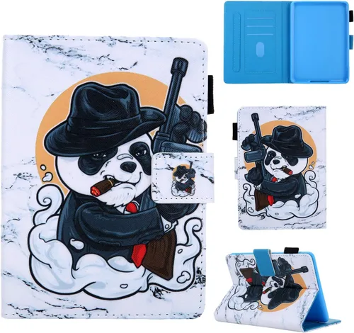 Vista 9 de Funda tipo libro para Kindle Paperwhite de 10ª/7ª/6ª/5ª generación, funda protectora ligera con ranuras para tarjetas, encendido automático