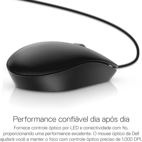 Vista 2 de DELL Ratón USB MS116-BK - Negro