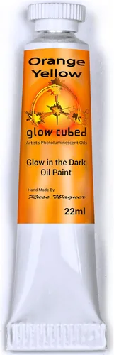 Vista 14 de Pintura al óleo profesional que brilla en la oscuridad Artista Pintura al óleo luminiscente fosforescente autoluminosa Glow Cubed