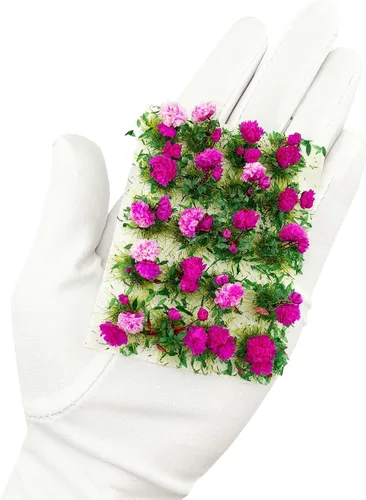Vista 6 de 20 mechones de hierba de flores en miniatura para casa de muñecas para Rosa