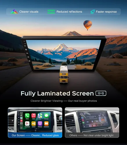 Vista 7 de 9' QLED Android Radio de coche estéreo para Ford F150 2009-2012,2013 2014 STX XL 64G CarPlay inalámbrico y Android Auto/navegación