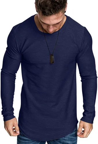 Vista 3 de Camiseta deportiva de algodón para hombre, gimnasio y entrenamiento.