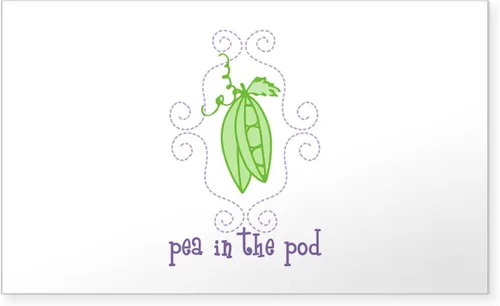 Vista 8 de CafePress Calcomanía rectangular para parachoques con texto en inglés "I Love Peas