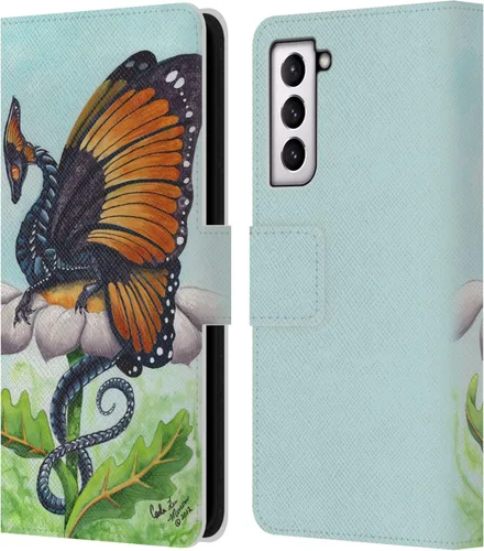 Vista 148 de Head Case Designs Officially Licensed Carla Morrow Galactic Entrancement Dragons Leather Wallet Case Compatible with Samsung Galaxy A07 4G