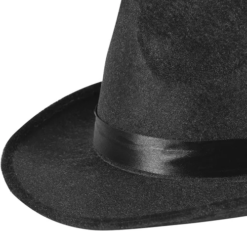 Vista 3 de Funny Party Hats Juego de 3 guantes de lentejuelas y lentes de sol Fedora Hat (guante de lentejuelas y lentes de sol negros)