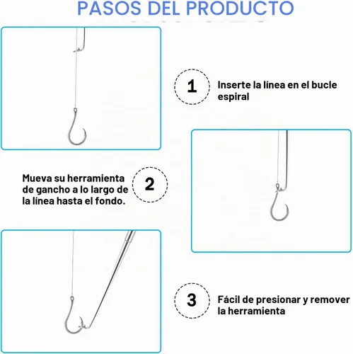 Vista 4 de Fish Hook Remover Tool, Fishing Hook Quick Removal Device, Fishing Gear and Accessories Security Extractor Equipment Kits for Adult, Hook Extractor