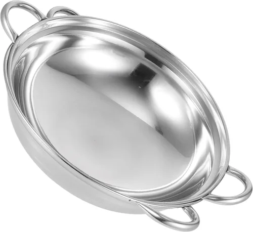 Vista 10 de GANAZONO 2 piezas de acero inoxidable -derramar olla caliente cocina cocina segura mango diseño fácil de limpiar para uso doméstico