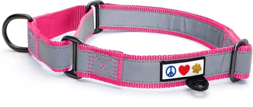 Vista 31 de Pawtitas Collar de perro Martingala personalizado reflectante reflectante bordado nombre personalizado número de teléfono ajustable para cachorros